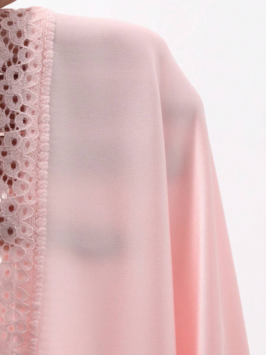 DAZY فستان نوم قصير مثير للنساء بتصميم دانتيل ملون مرقع وحمالات سباغيتي قابلة للتعديل وخصر مشدود وظهر مكشوف وشبه شفاف ملابس نوم - Image 16